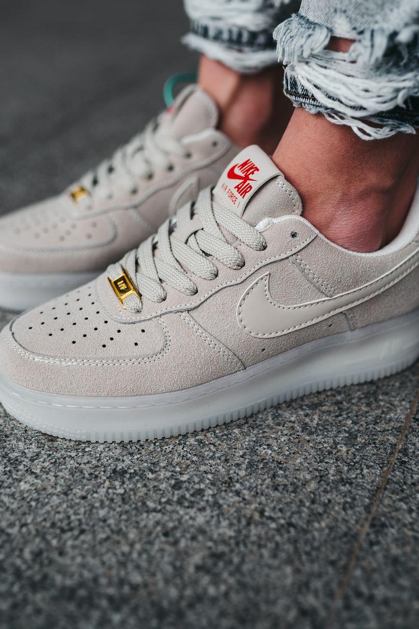 Nike Air Force 1 Beige Suede