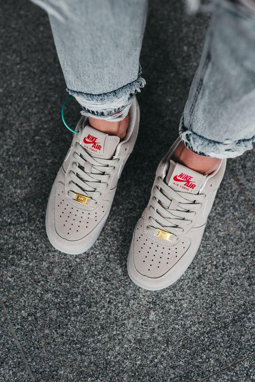 Nike Air Force 1 Beige Suede