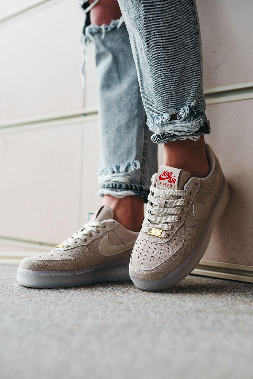 Nike Air Force 1 Beige Suede