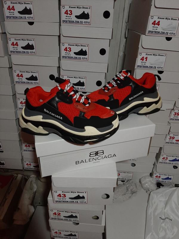 Balenciaga Triple S Red Black