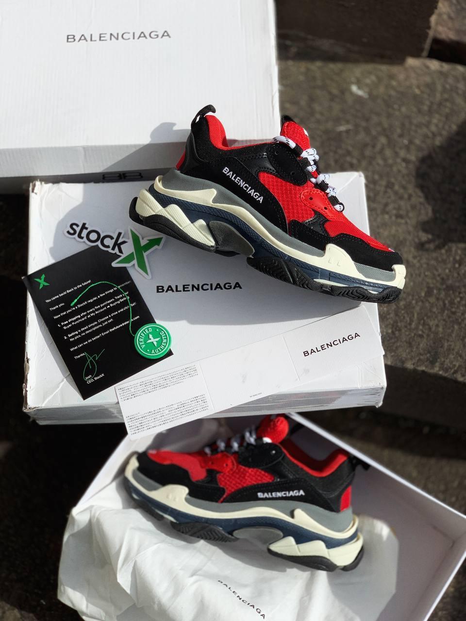 Balenciaga Triple S Red Black