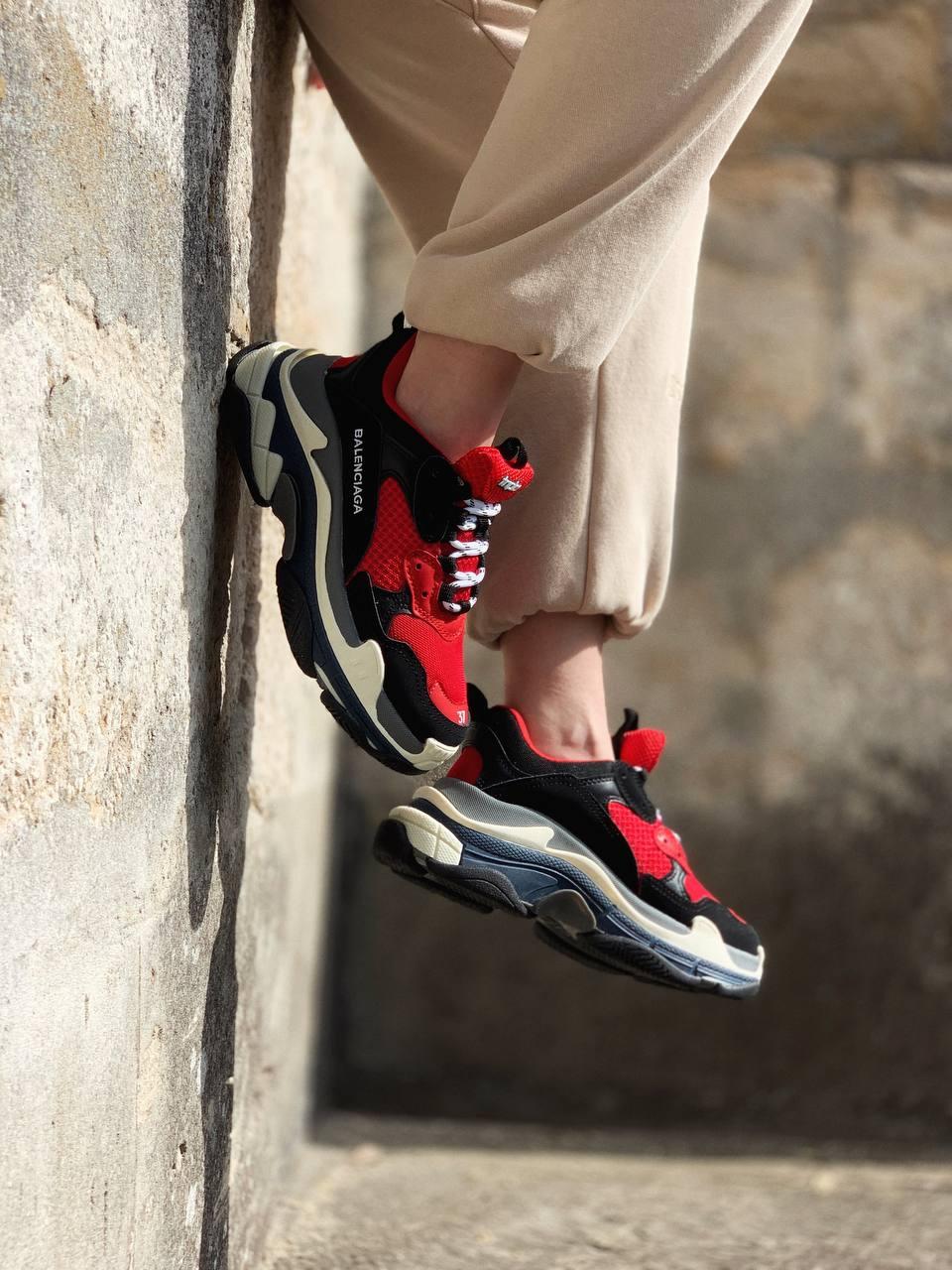 Balenciaga Triple S Red Black