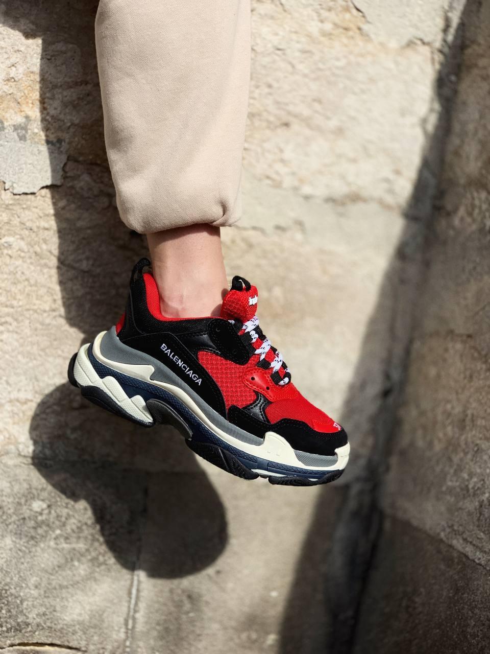 Balenciaga Triple S Red Black