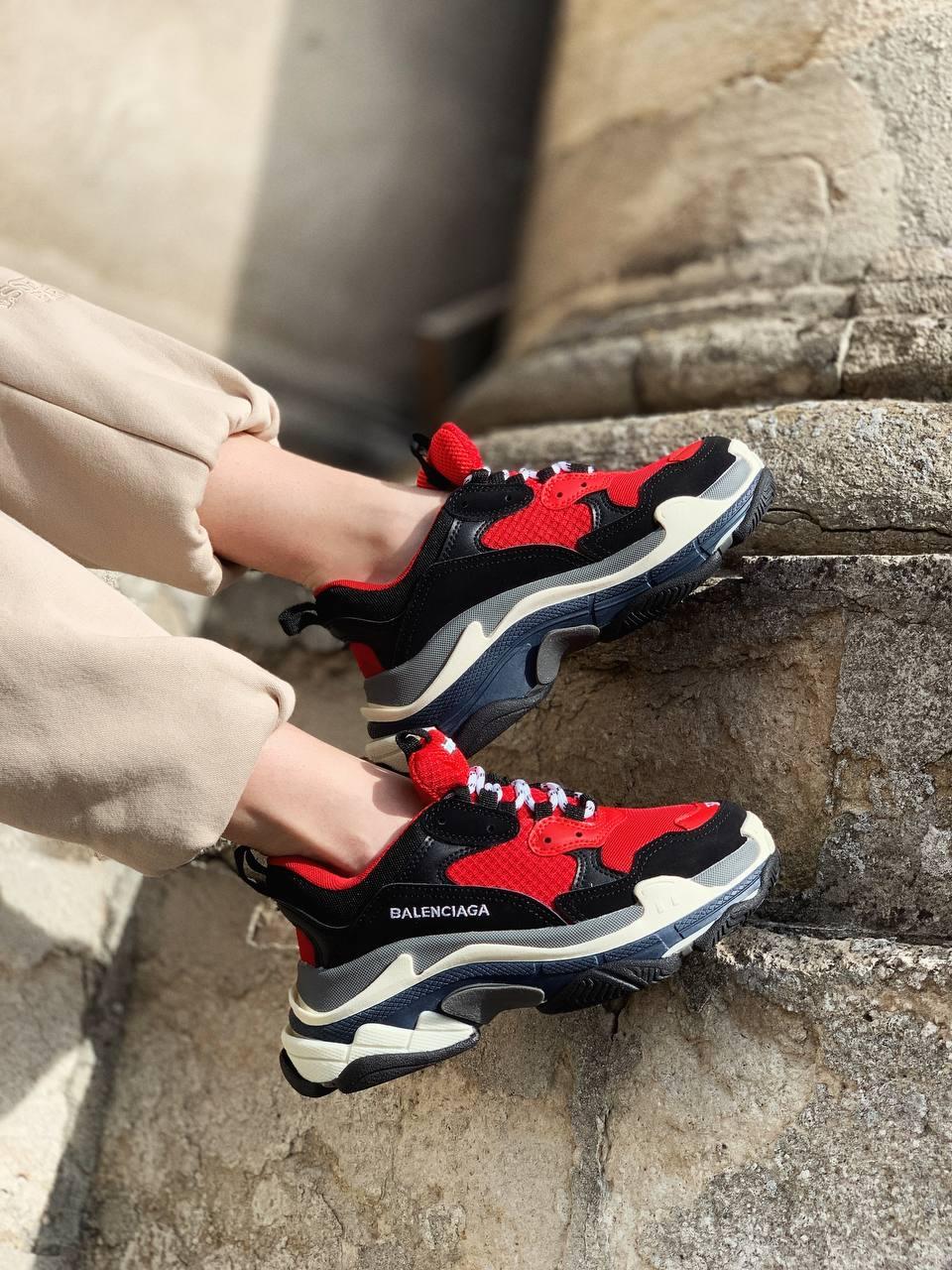 Balenciaga Triple S Red Black