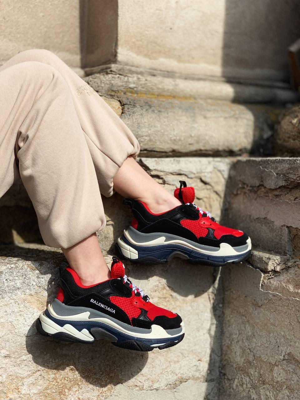 Balenciaga Triple S Red Black