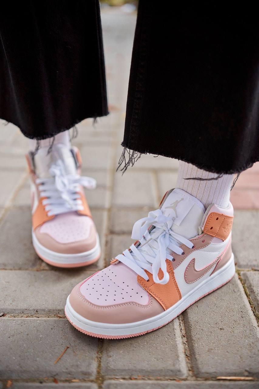 Nike Air Jordan 1 Retro Orange White Beige