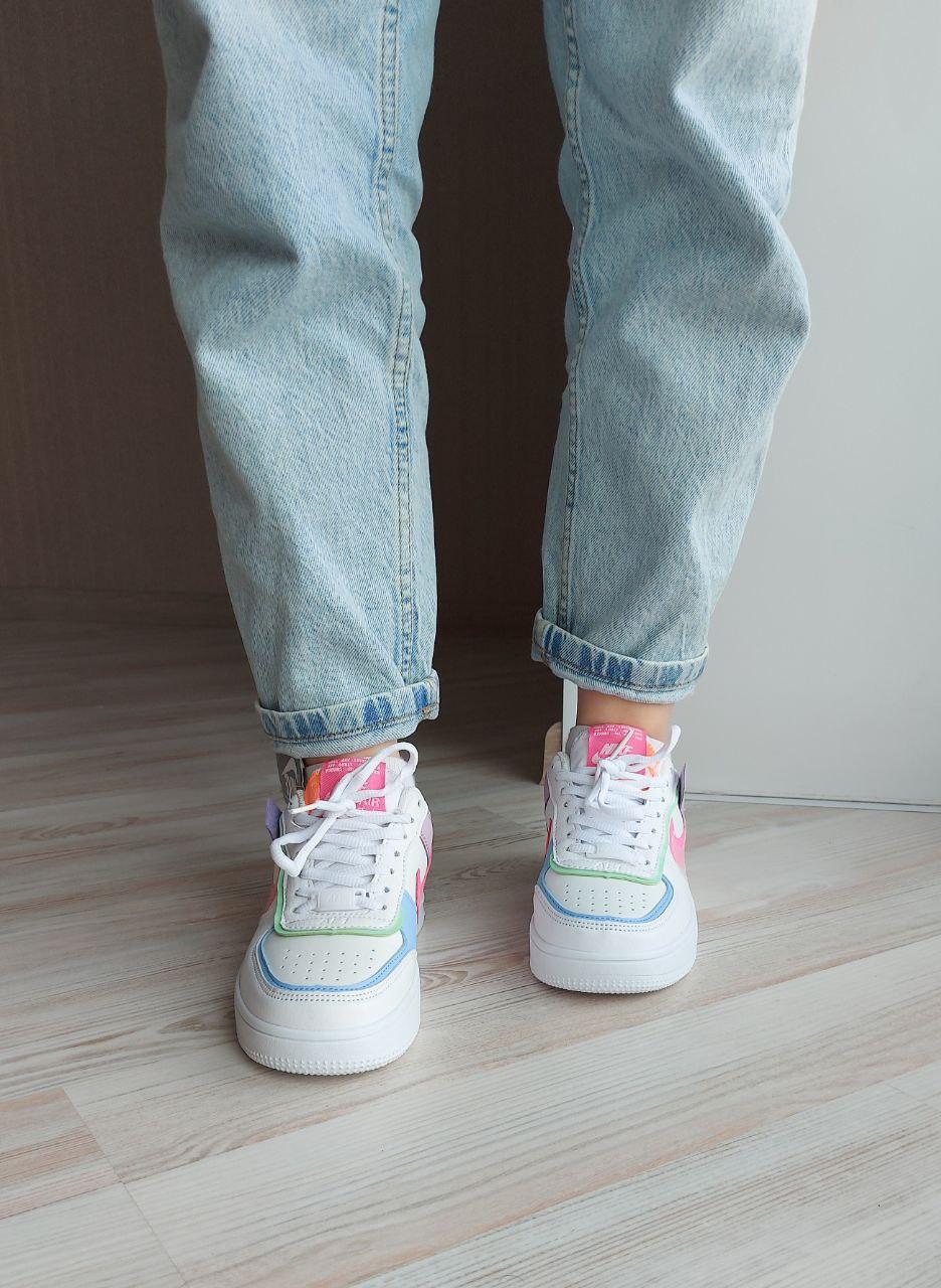 Nike Air Force 1 SHADOW Pink White 1