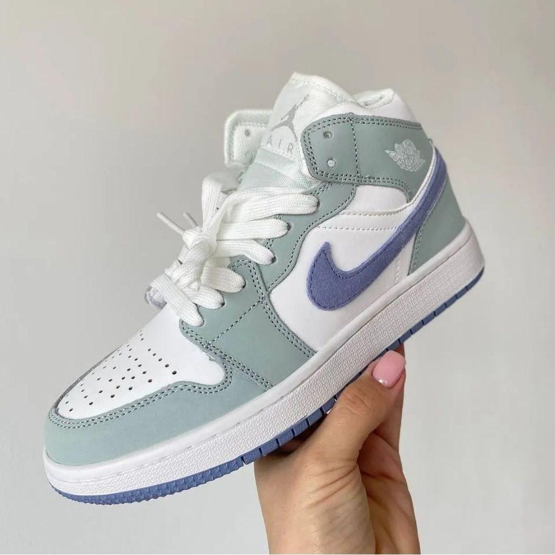 Nike Air Jordan 1 Green White Violet