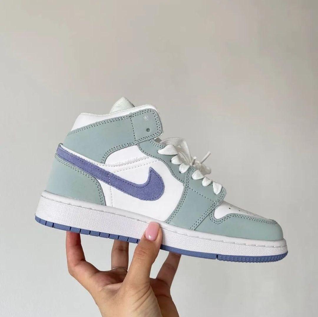 Nike Air Jordan 1 Green White Violet