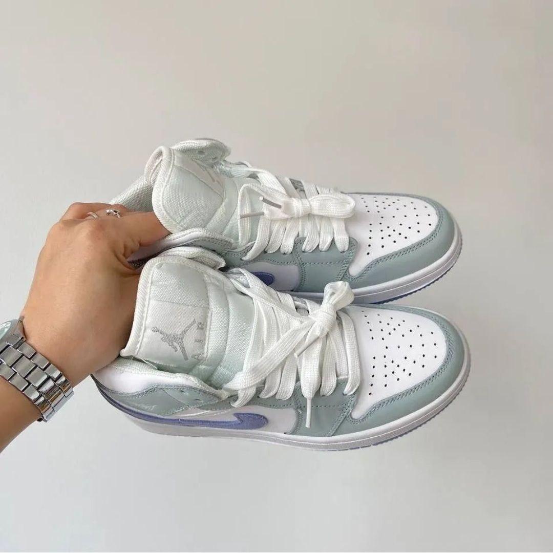 Nike Air Jordan 1 Green White Violet