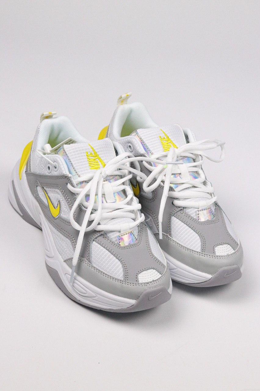 Nike M2k Tekno Grey Dynamic Yellow