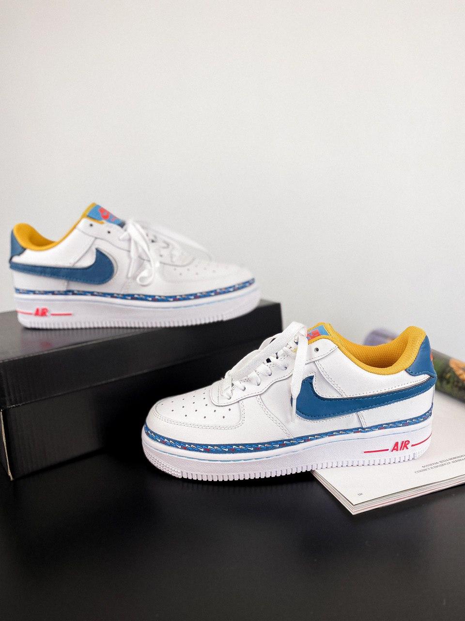Nike Air Force 1 Swoosh Chain Pack White