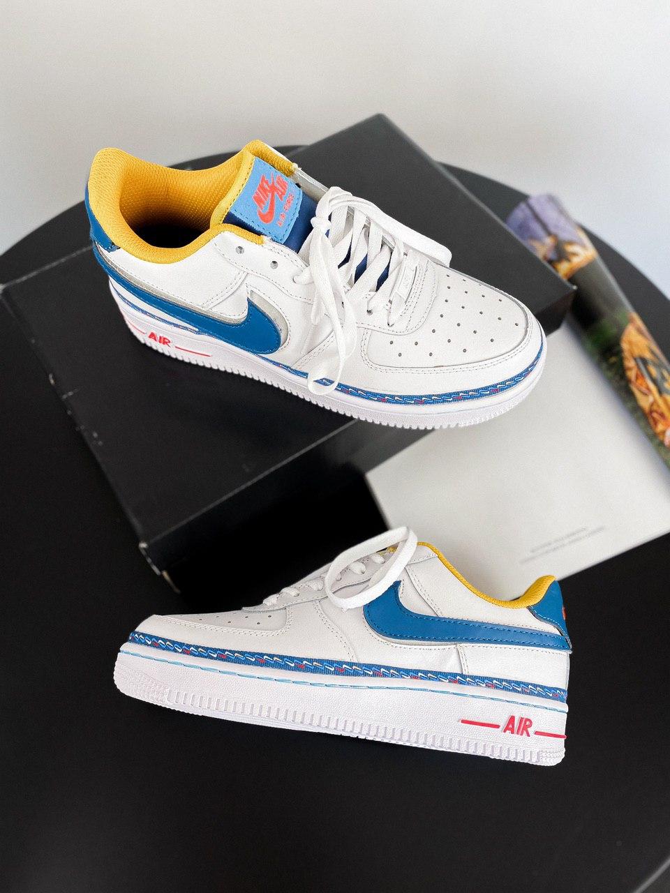 Nike Air Force 1 Swoosh Chain Pack White