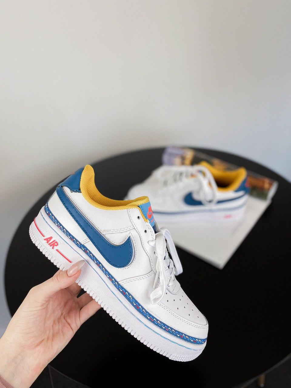 Nike Air Force 1 Swoosh Chain Pack White