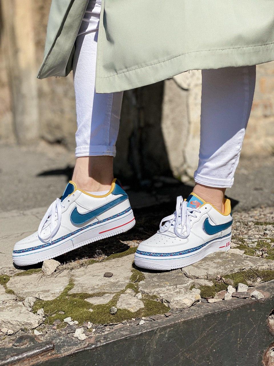 Nike Air Force 1 Swoosh Chain Pack White