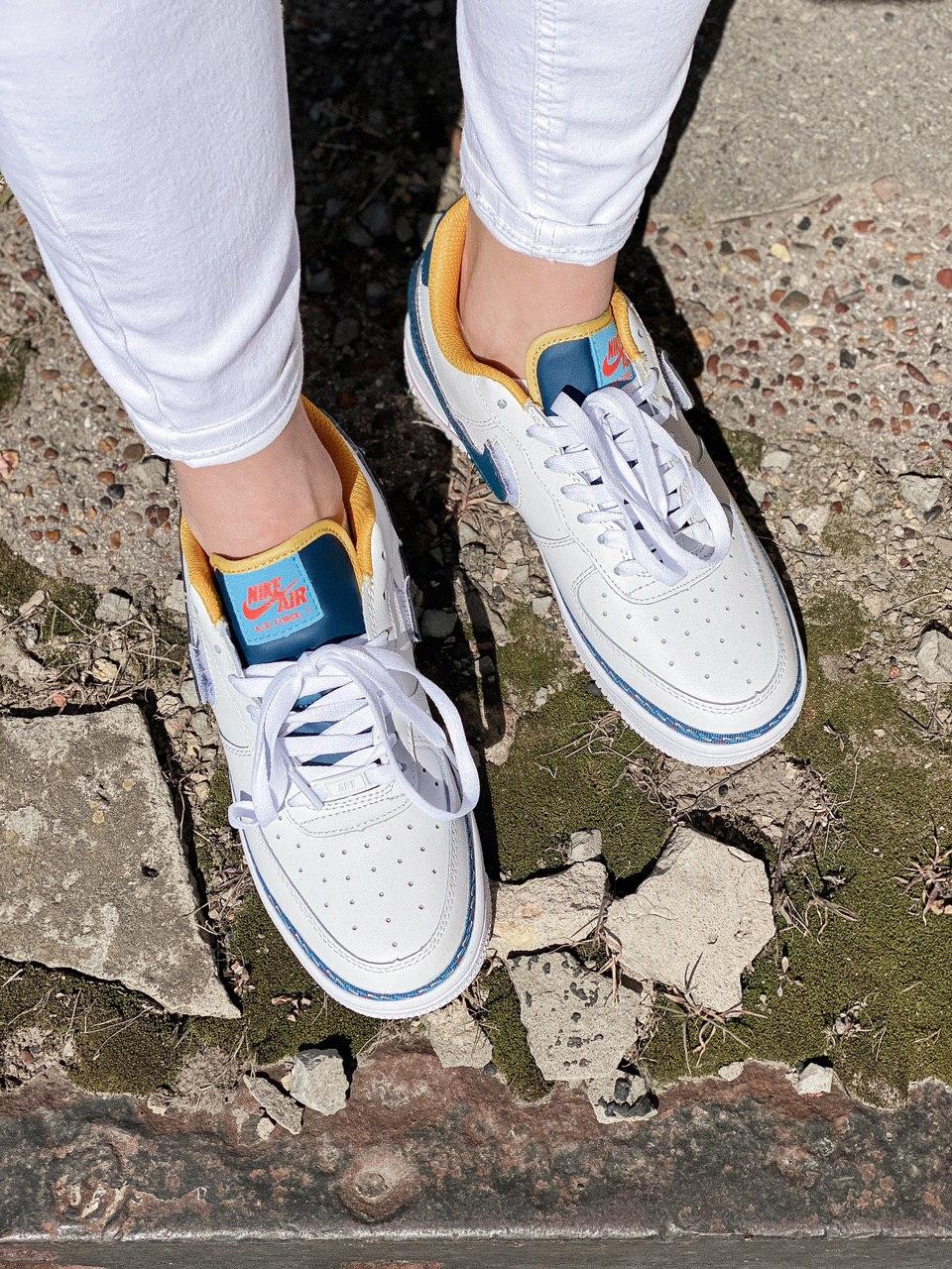 Nike Air Force 1 Swoosh Chain Pack White