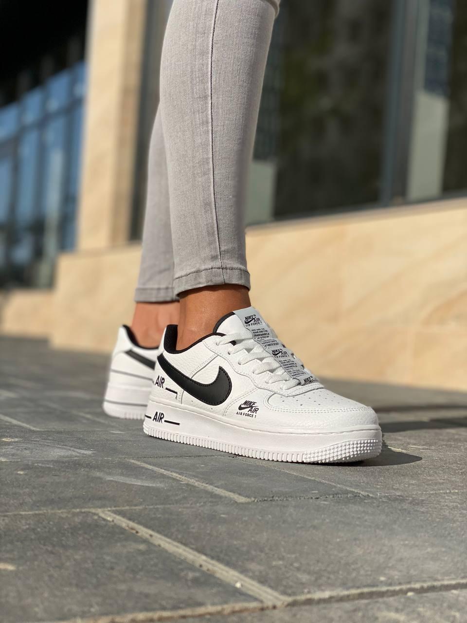 Nike Air Force 1 White Black 5