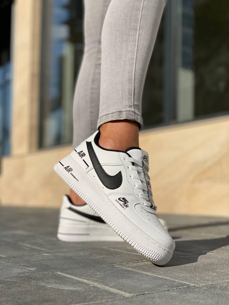 Nike Air Force 1 White Black 5