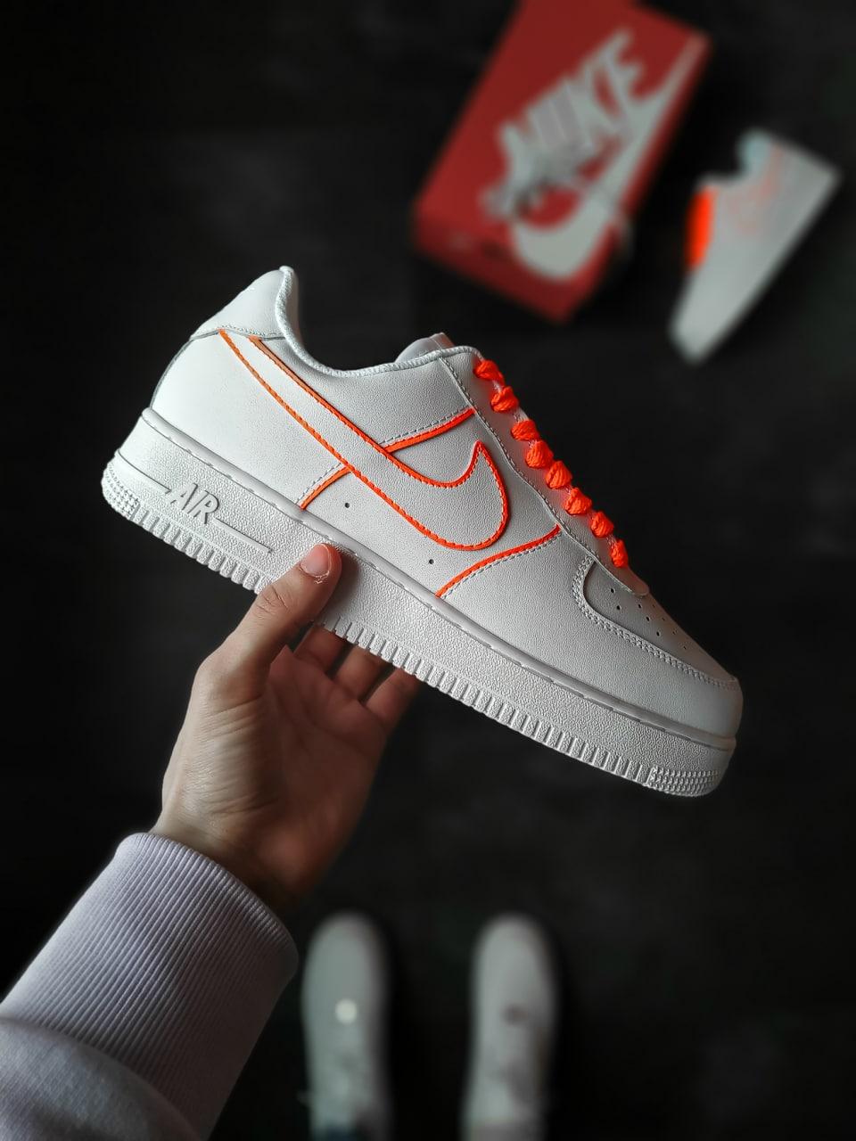 Nike Air Force 1 White Orange