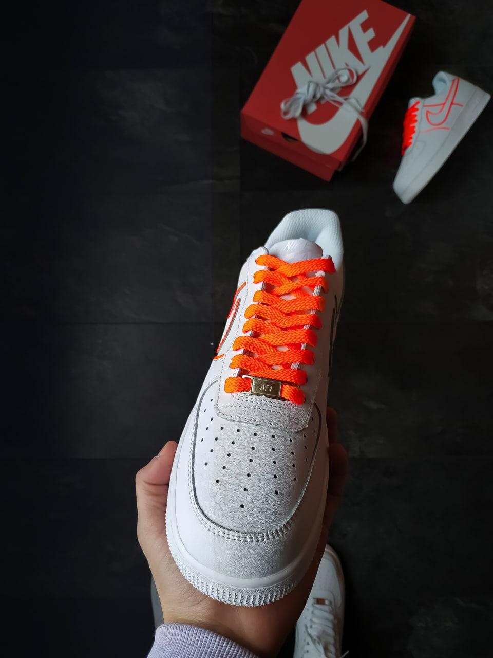 Nike Air Force 1 White Orange