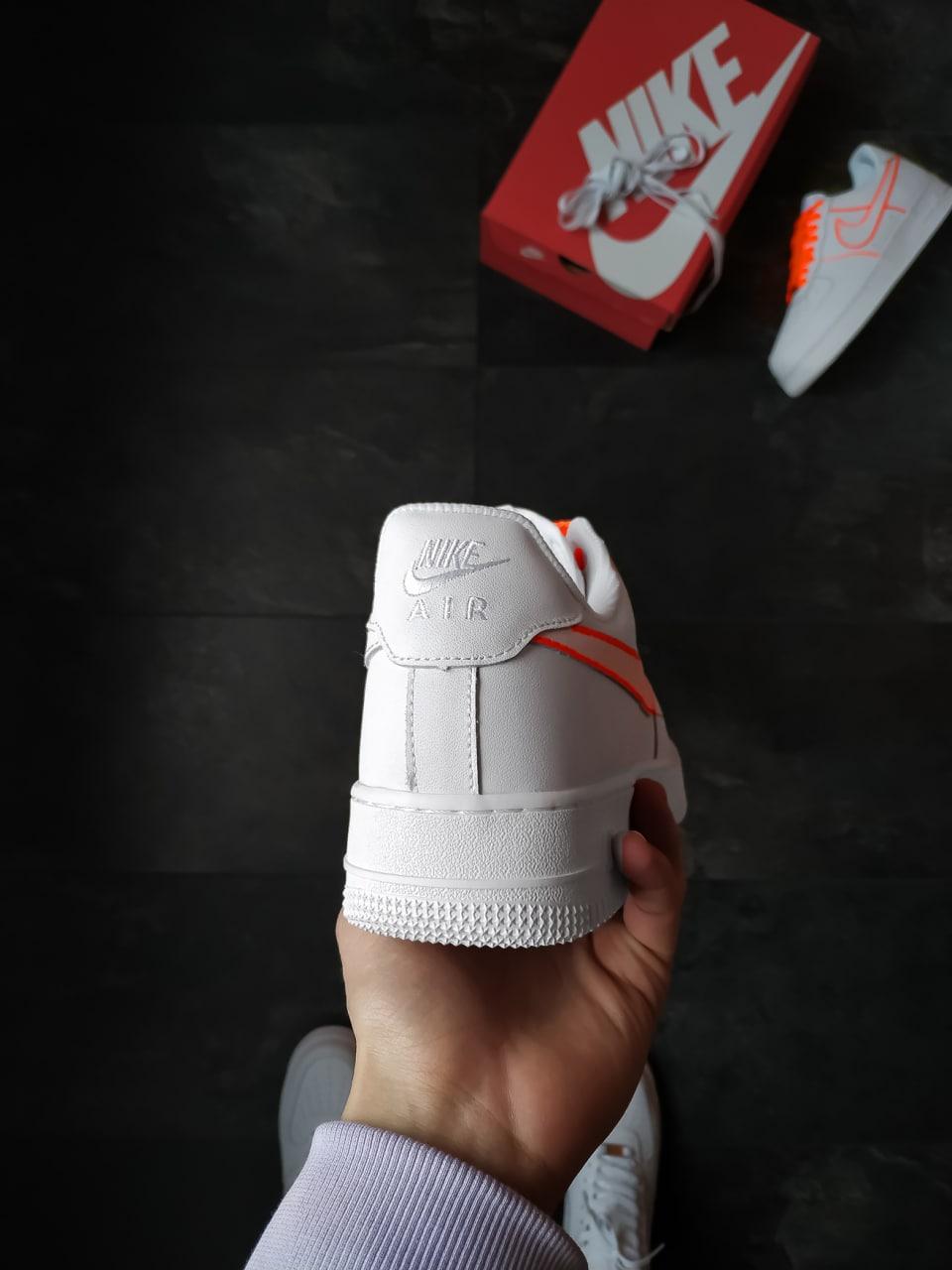 Nike Air Force 1 White Orange