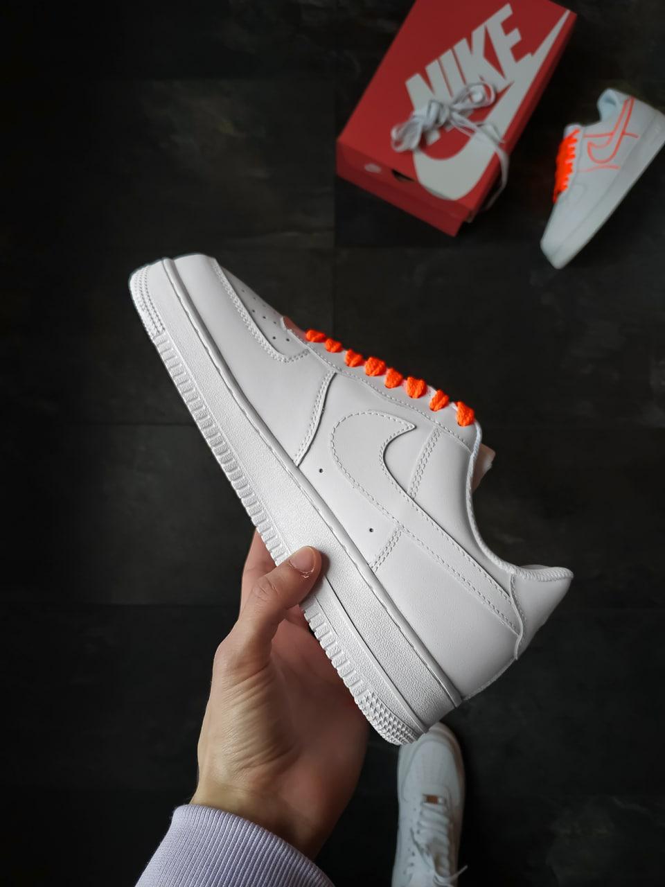 Nike Air Force 1 White Orange