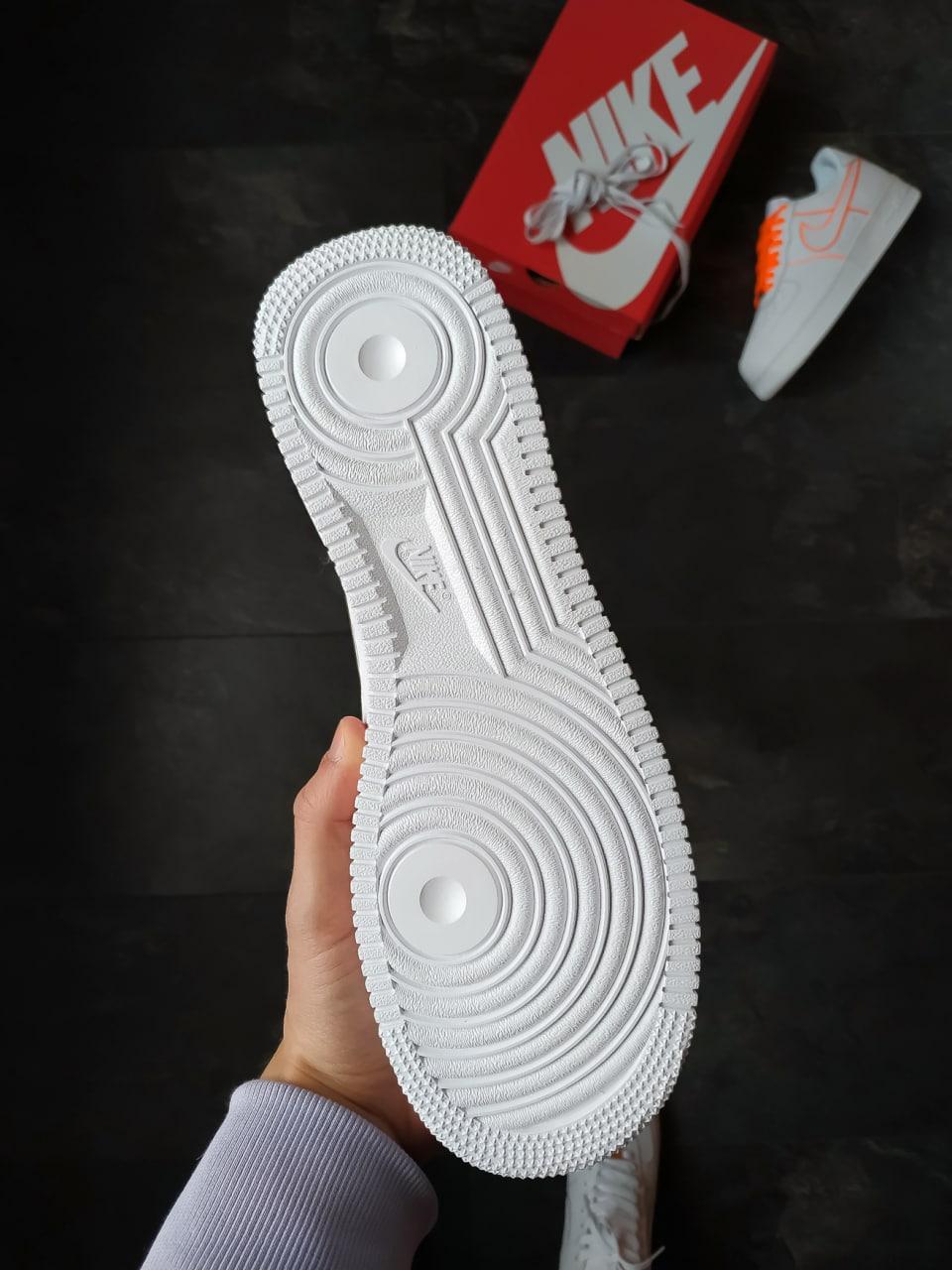 Nike Air Force 1 White Orange