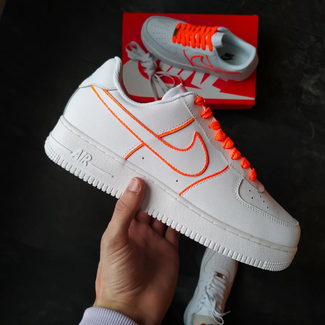 Nike Air Force 1 White Orange