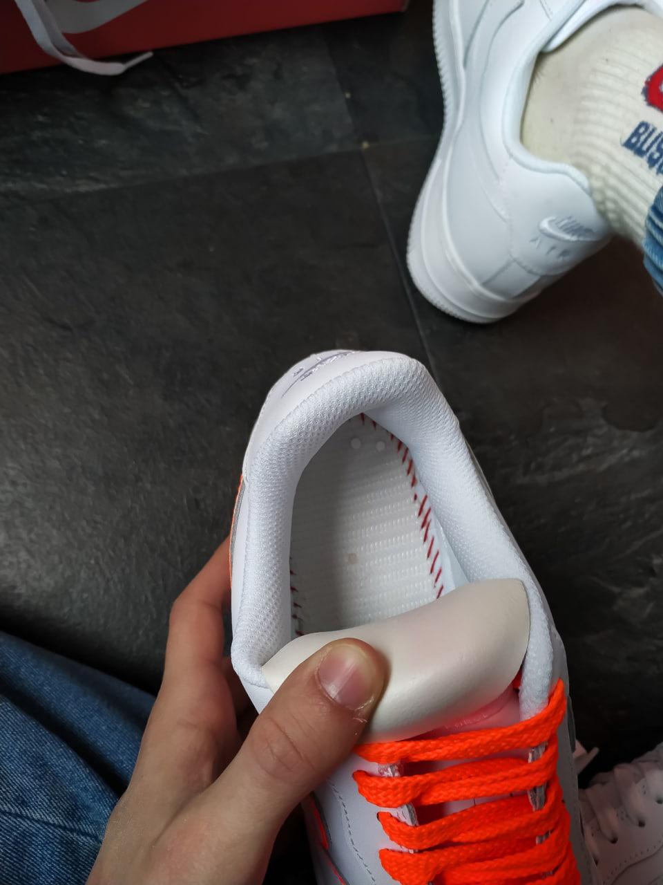 Nike Air Force 1 White Orange