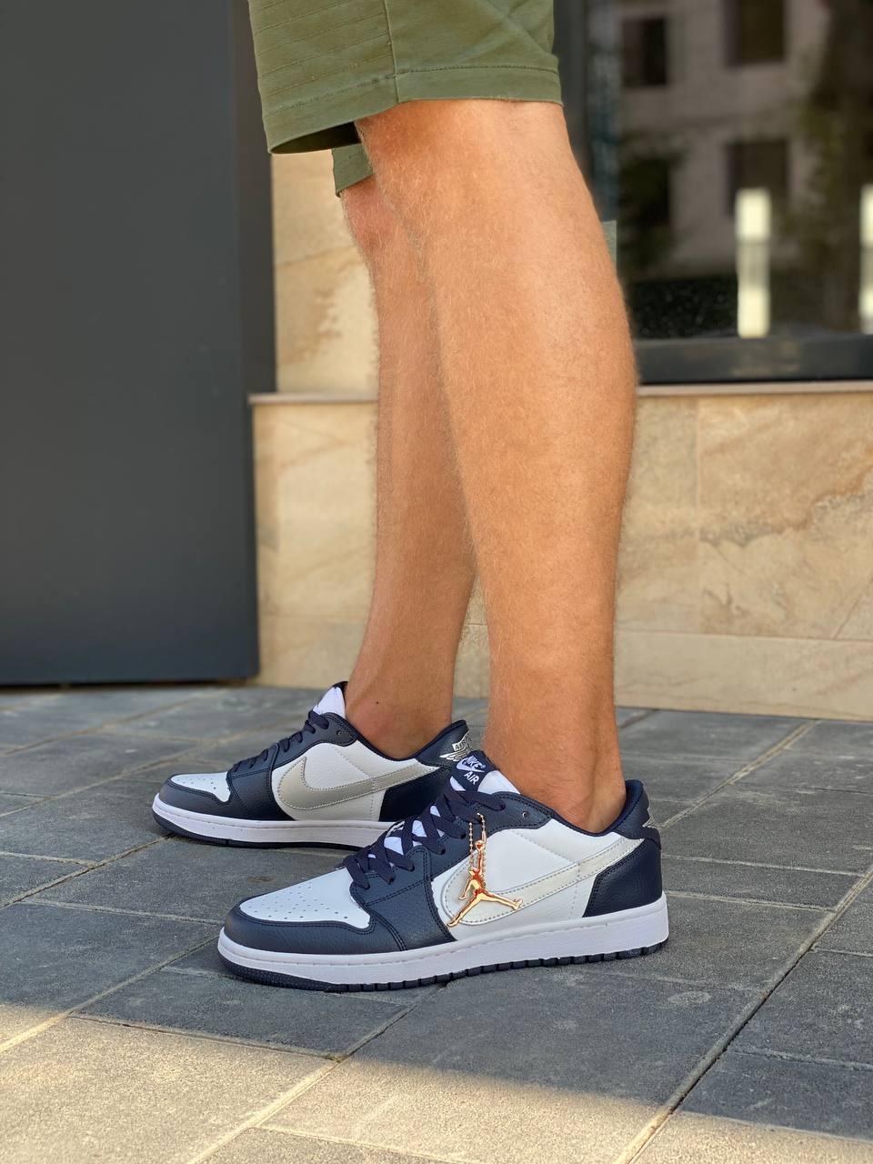 Nike Air Jordan Retro 1 Low Blue White Silver