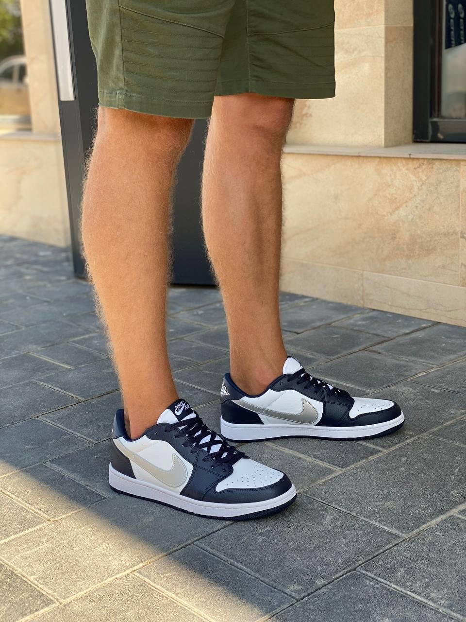 Nike Air Jordan Retro 1 Low Blue White Silver