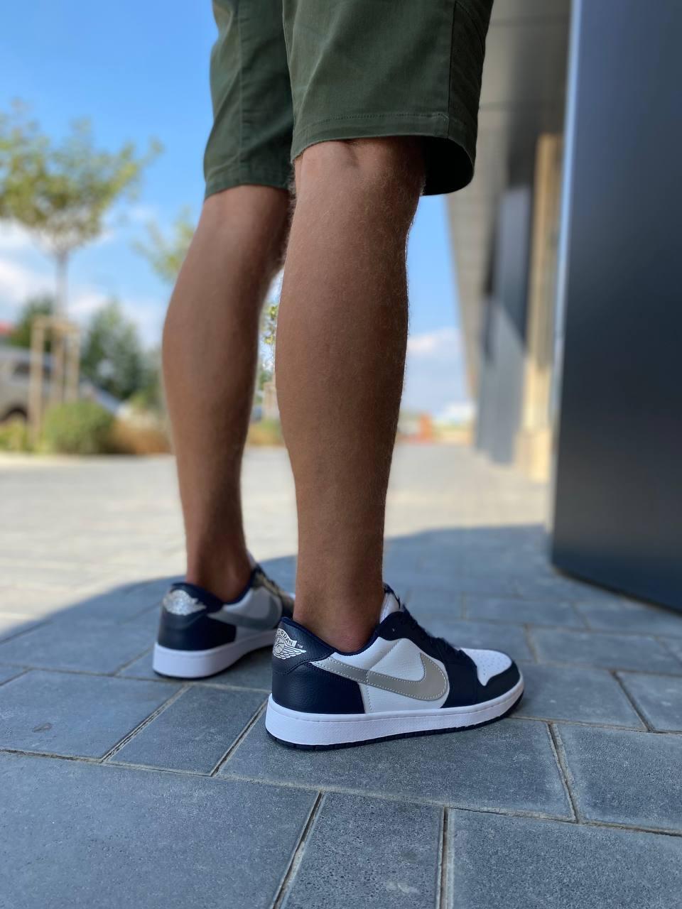 Nike Air Jordan Retro 1 Low Blue White Silver