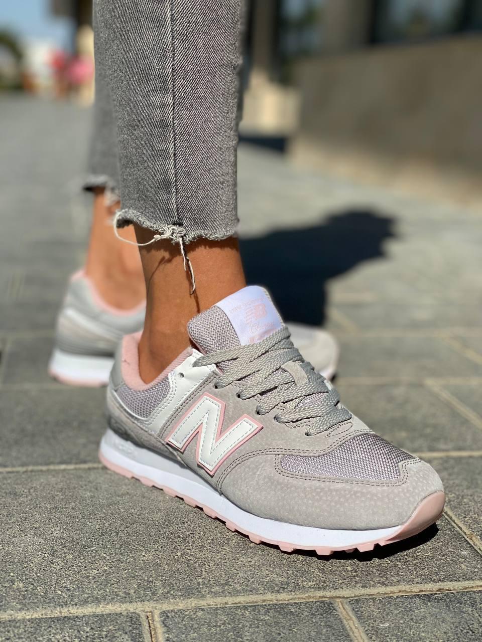 New Balance 574 Grey Pink 2