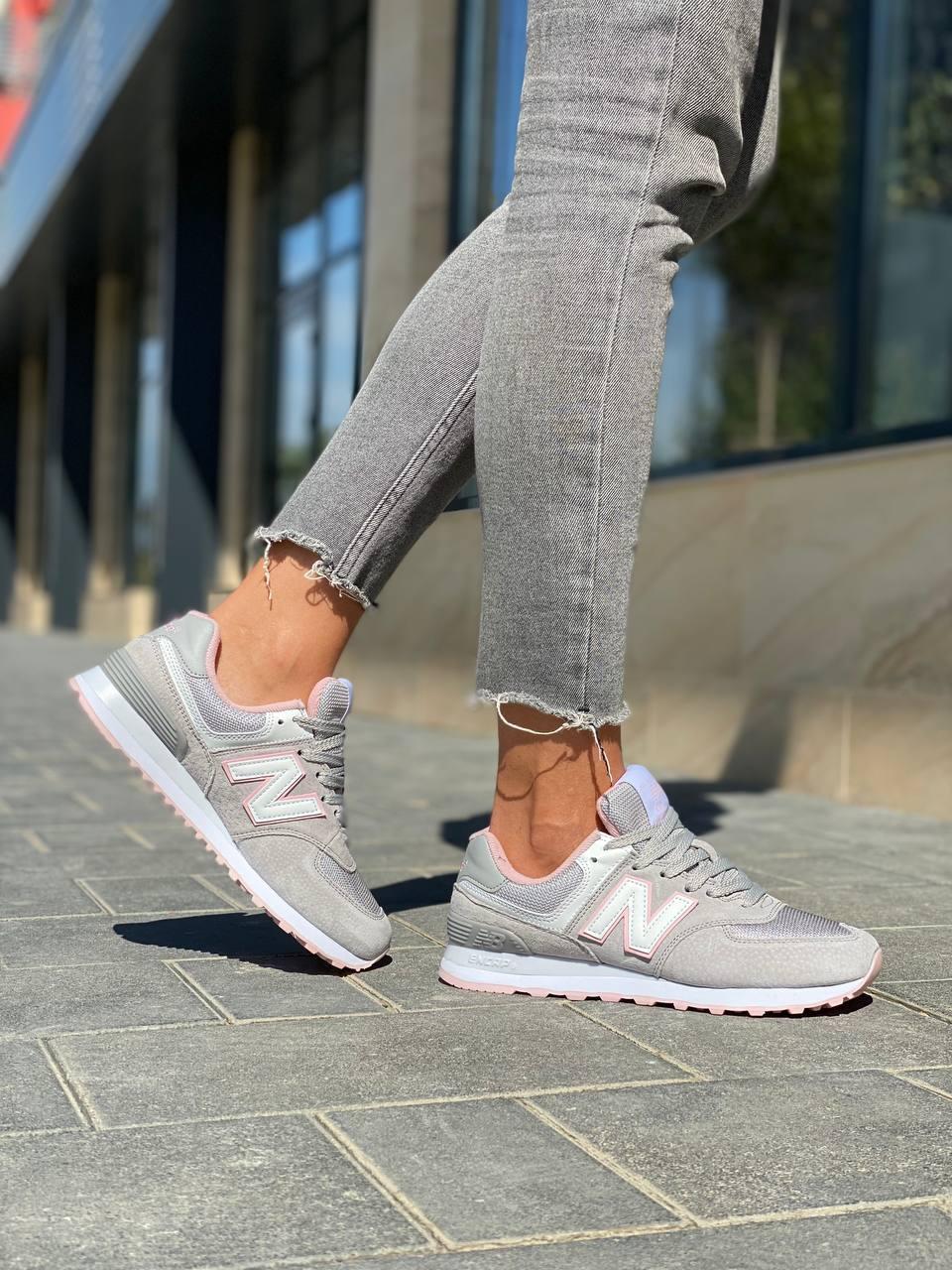 New Balance 574 Grey Pink 2