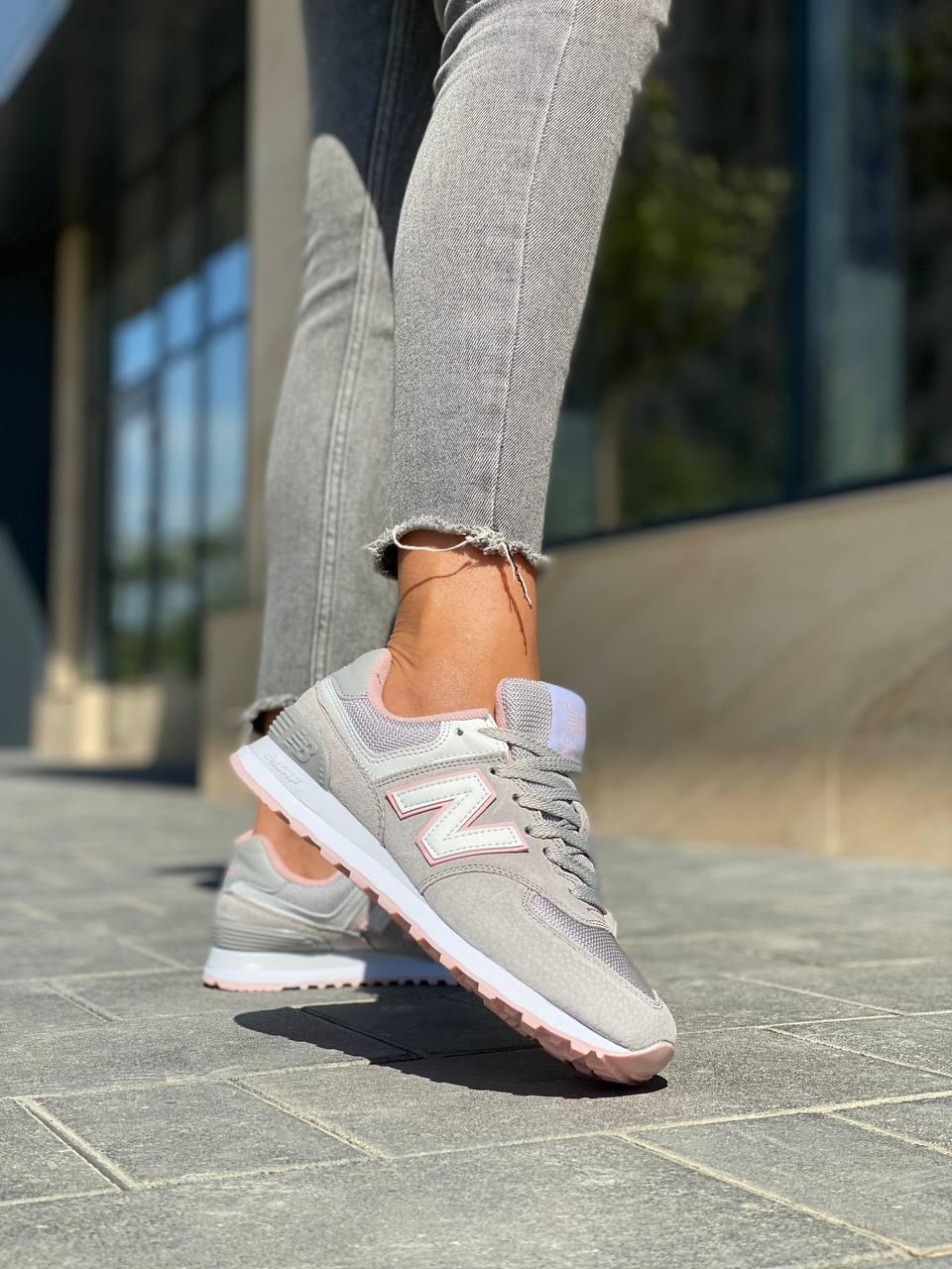 New Balance 574 Grey Pink 2