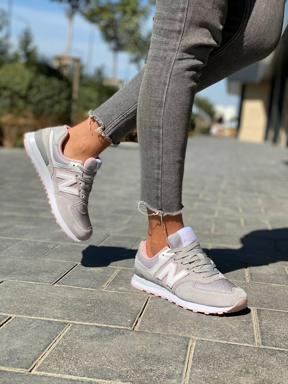 New Balance 574 Grey Pink 2
