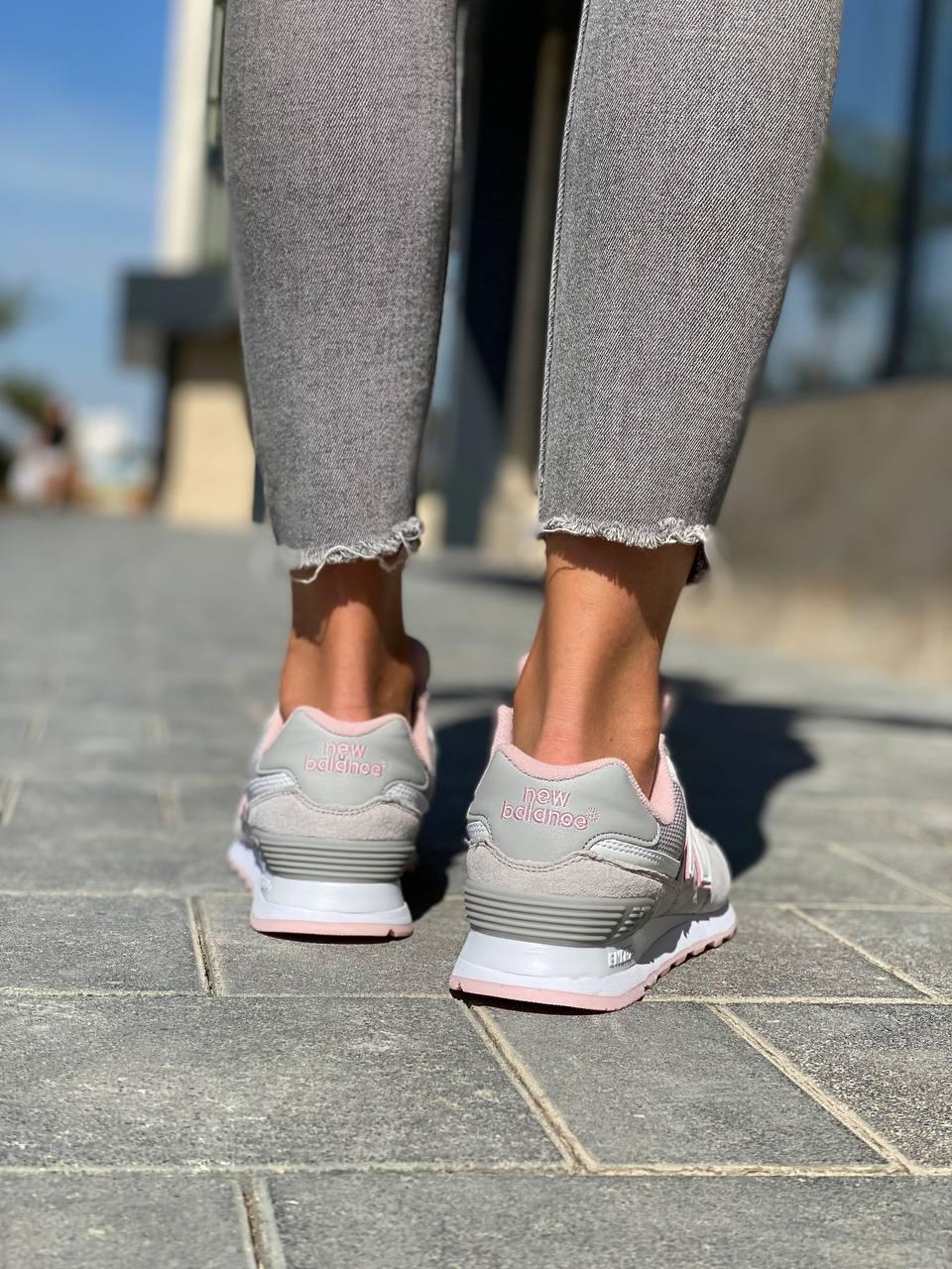New Balance 574 Grey Pink 2