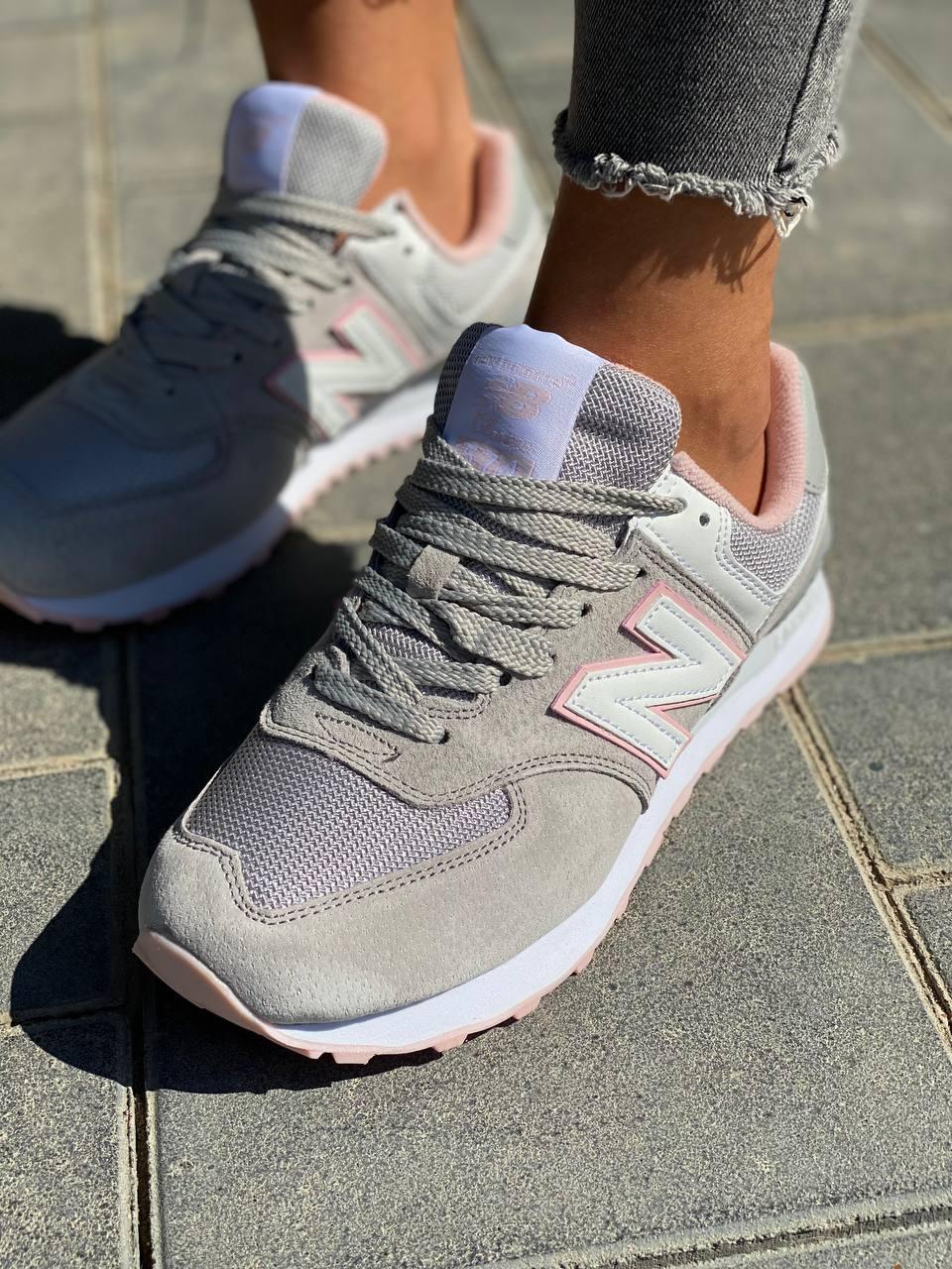 New Balance 574 Grey Pink 2