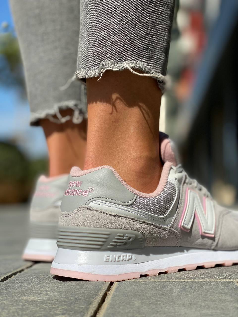 New Balance 574 Grey Pink 2