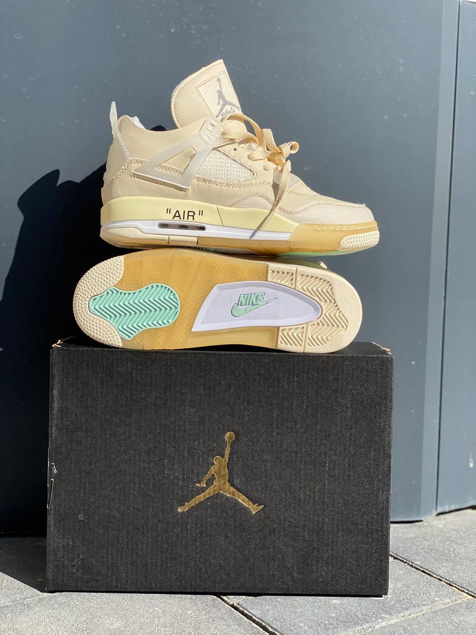 Nike Air Jordan Retro 4 Beige White