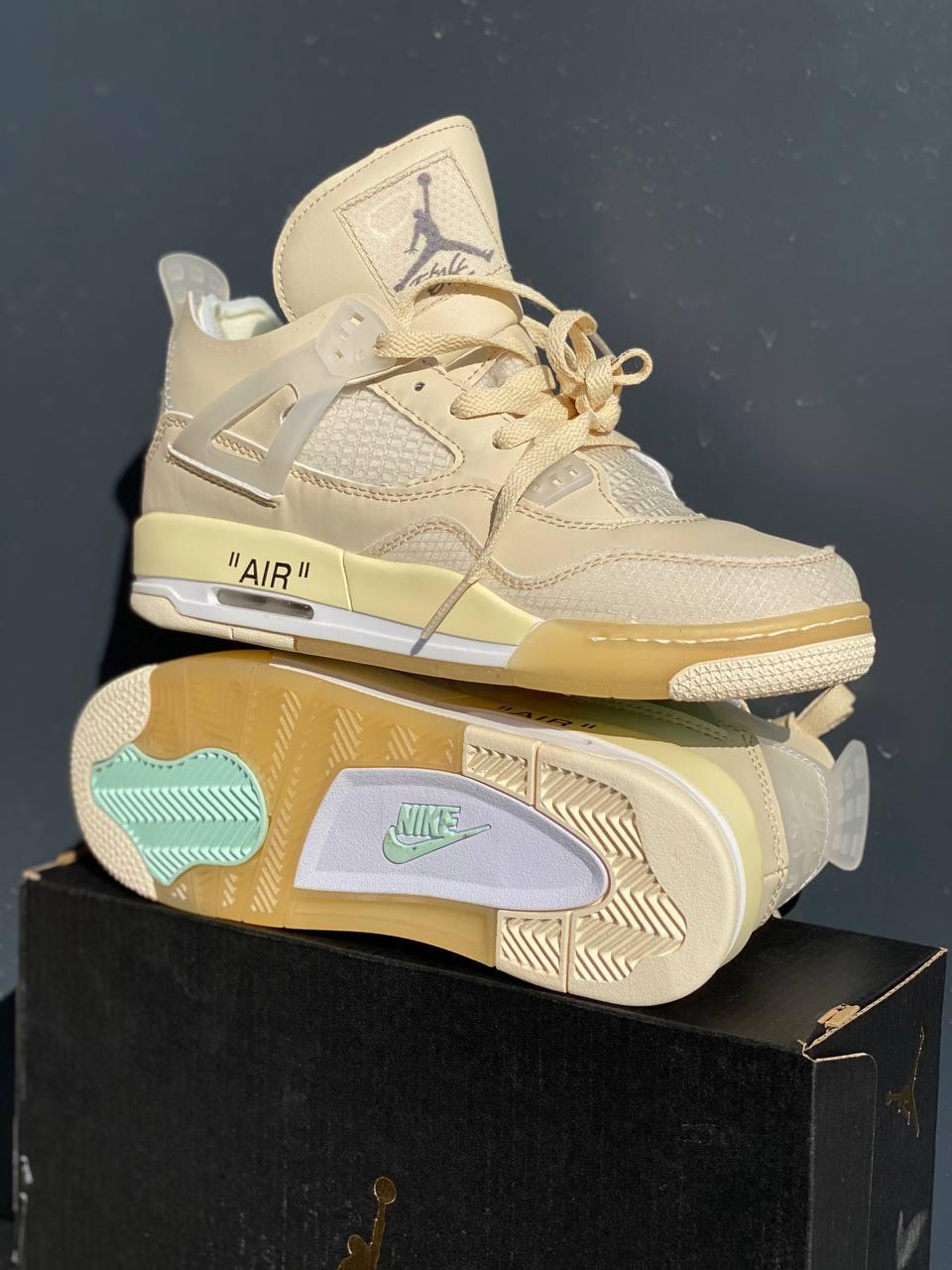 Nike Air Jordan Retro 4 Beige White