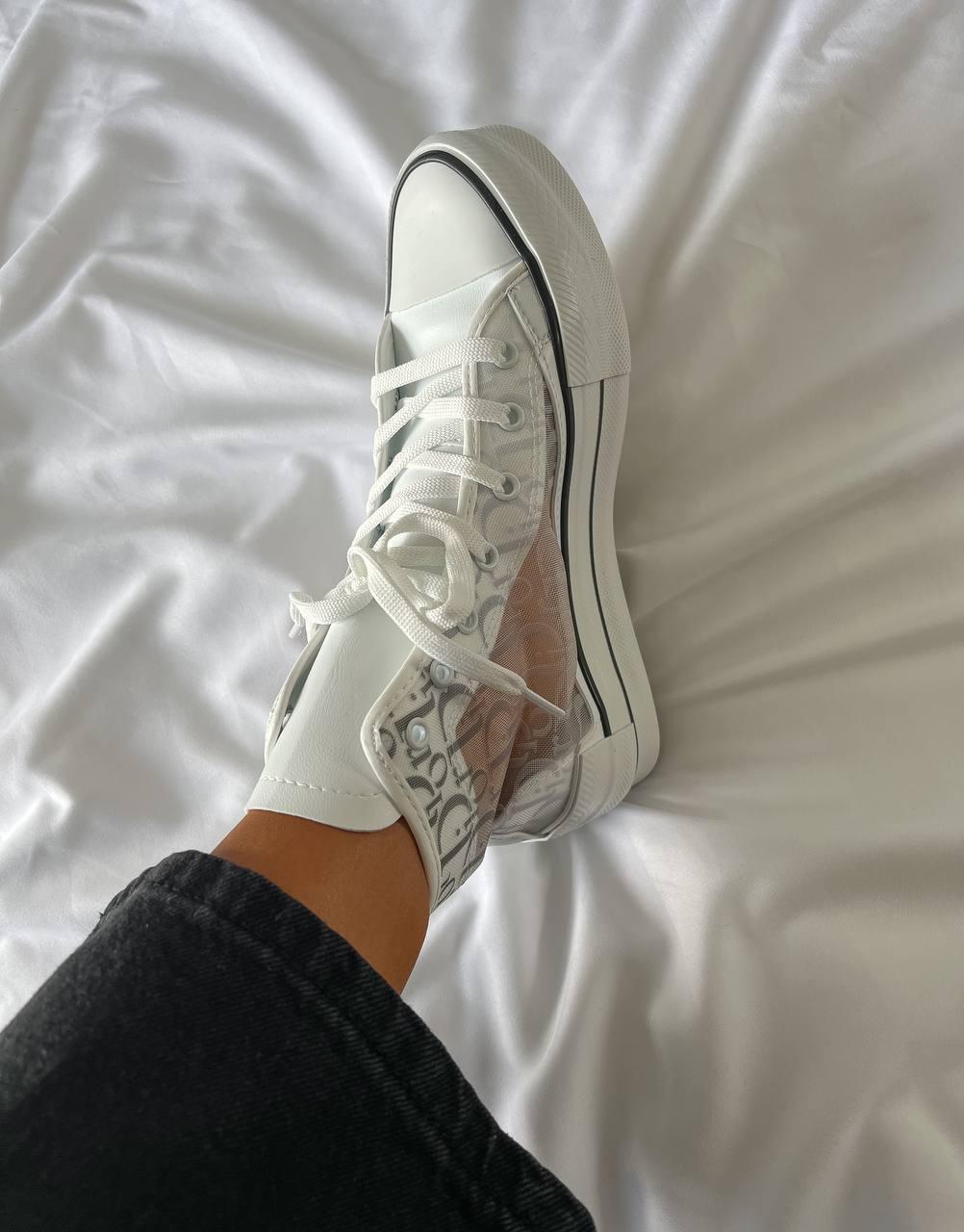 Converse x Dior Logo White