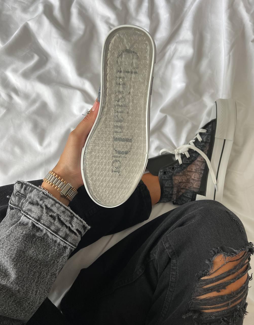 Converse x Dior logo Black White