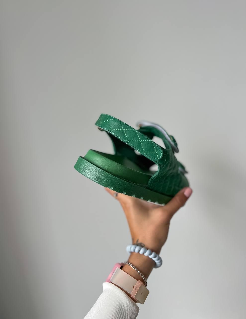 Chanel Dad Sandal Green Premium