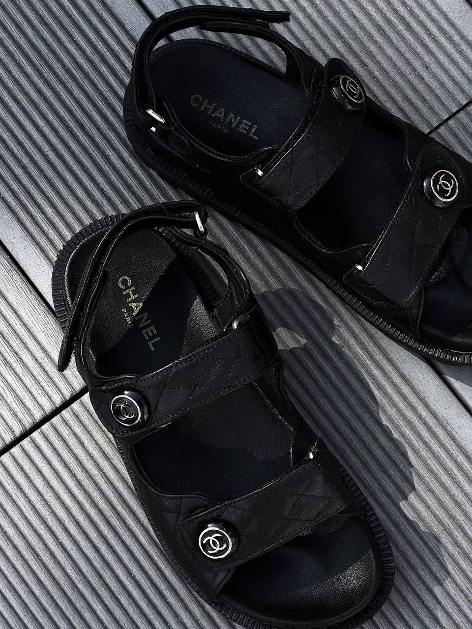Chanel Dad Sandal Black Premium