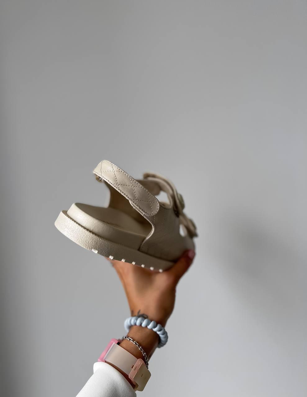 Chanel Dad Sandal Beige Premium