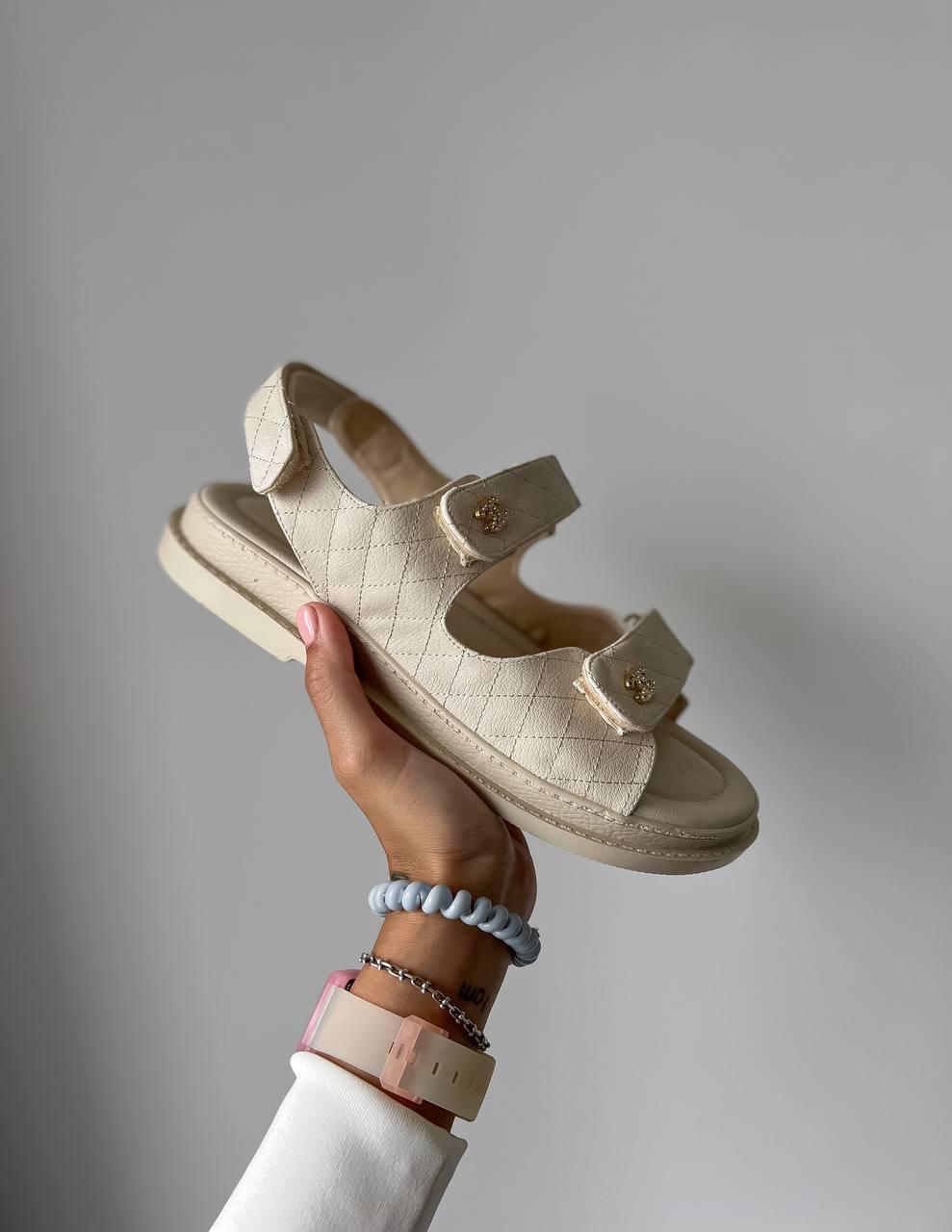Chanel Dad Sandal Beige
