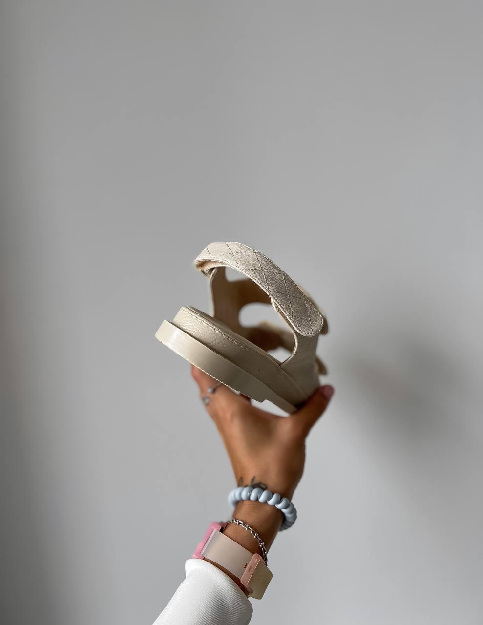 Chanel Dad Sandal Beige