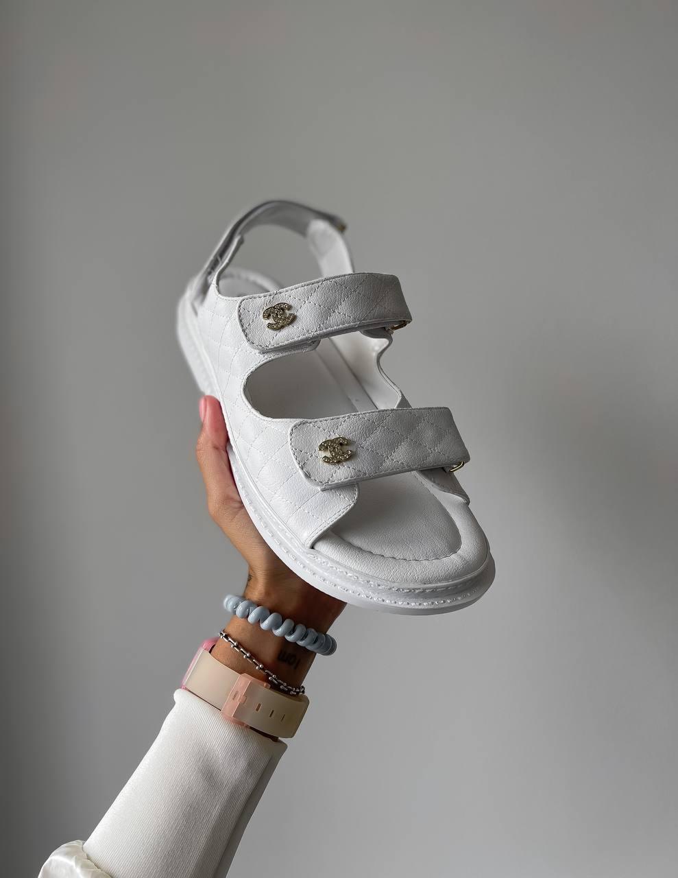Chanel Dad Sandal White