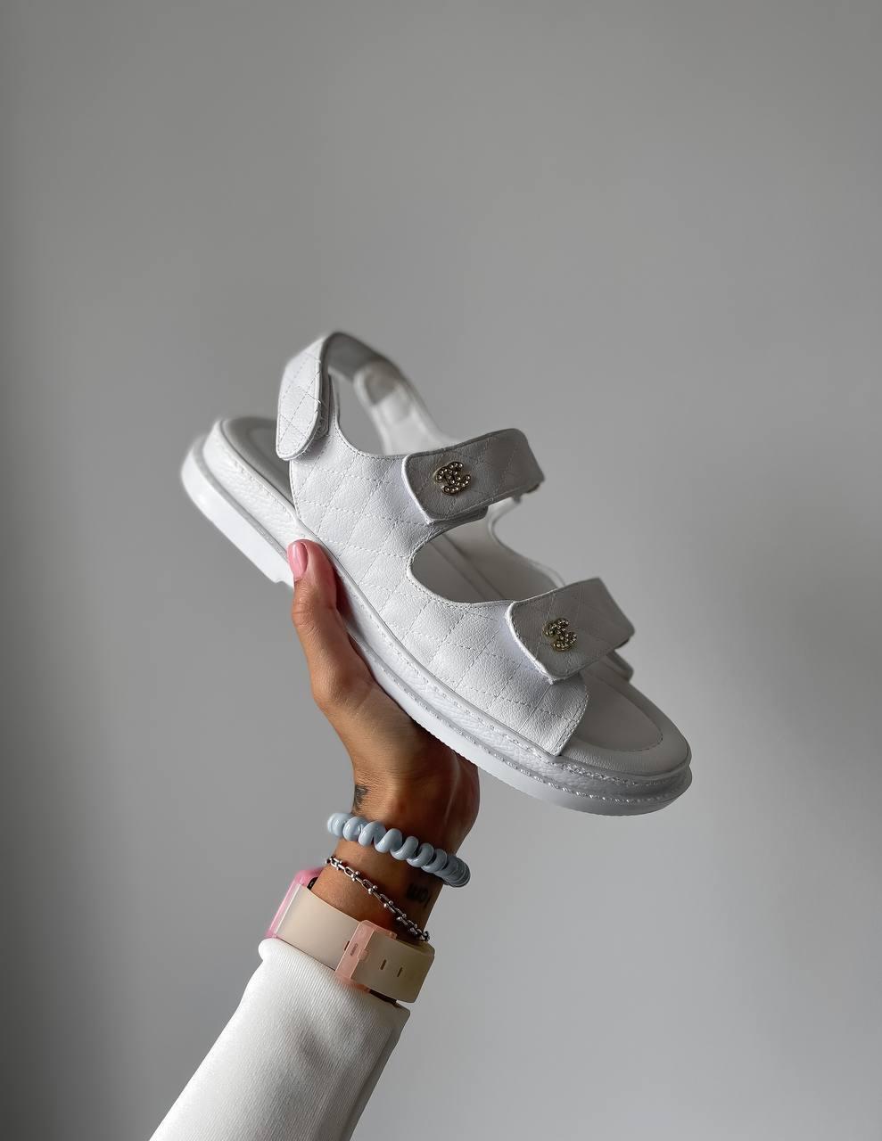 Chanel Dad Sandal White